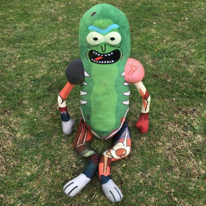 huge pickle rick plush