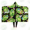 Hot Rick And Morty 3D Hooded Blanket Adult / Premium Sherpa - Aop