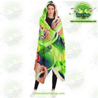 New Rick And Morty 3D Hooded Blanket Fashion - Aop