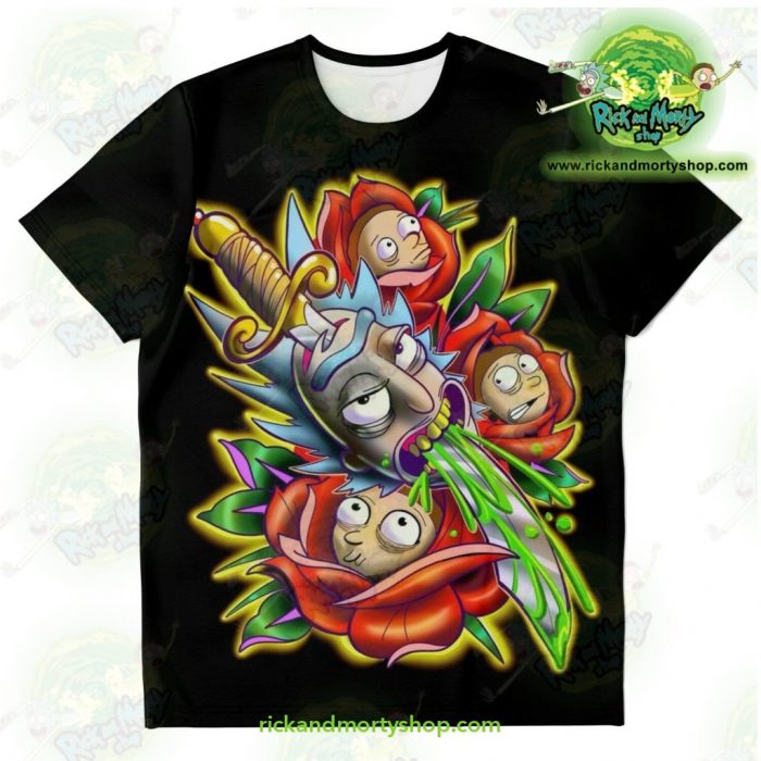 New Rick & Morty 3D Design T-Shirt Xs