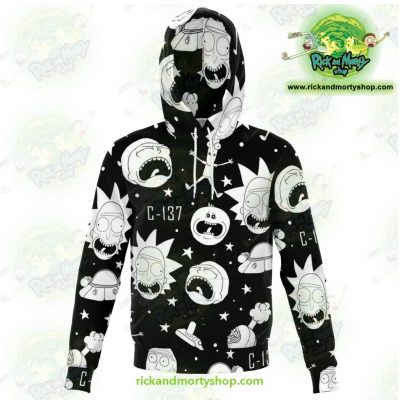 Rick And Morty 3D Hoodie Crazy C137 Xs Athletic - Aop
