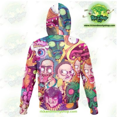 Rick And Morty 3D Hoodie Water Color Style Athletic - Aop