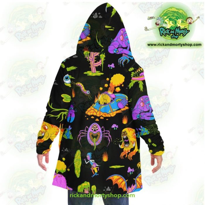 Rick And Morty Alien Dream Cloak Coat Microfleece - Aop