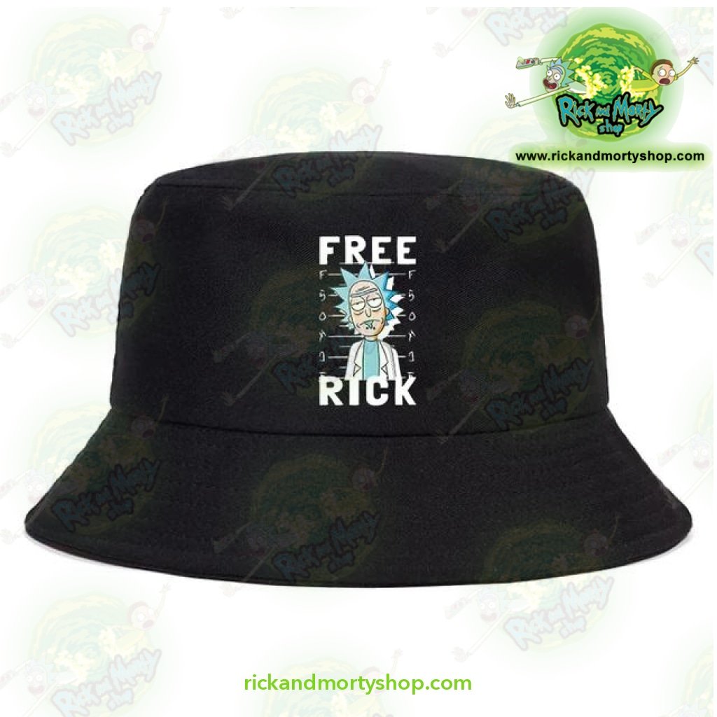 Rick And Morty Bucket Hat - Free Black