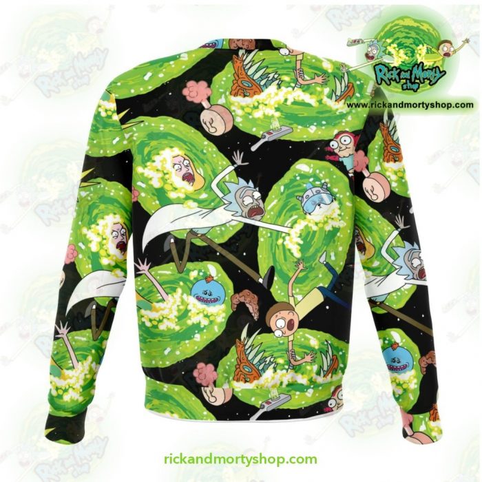 Rick And Morty Colorfull 3D Sweatshirt Athletic - Aop