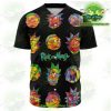 Rick And Morty Colorfull Face Baseball Jersey Xs - Aop