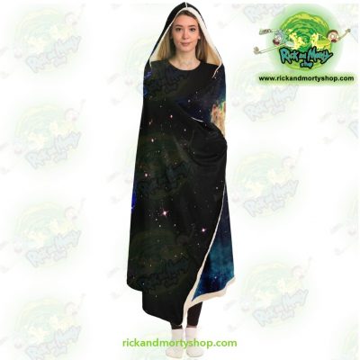 Rick And Morty Constellation Hooded Blanket - Aop
