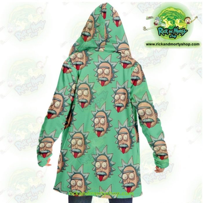 Rick And Morty Dream Cloak Coat - Funny Face Sanchez Microfleece Aop