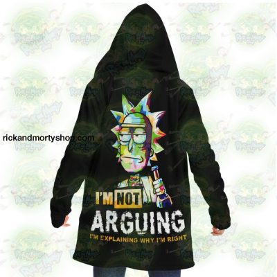 Rick And Morty Dream Cloak Coat - Im Not Arguing Microfleece Aop