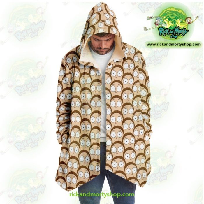 Rick And Morty Dream Cloak Coat - Many Face Smith Microfleece Aop