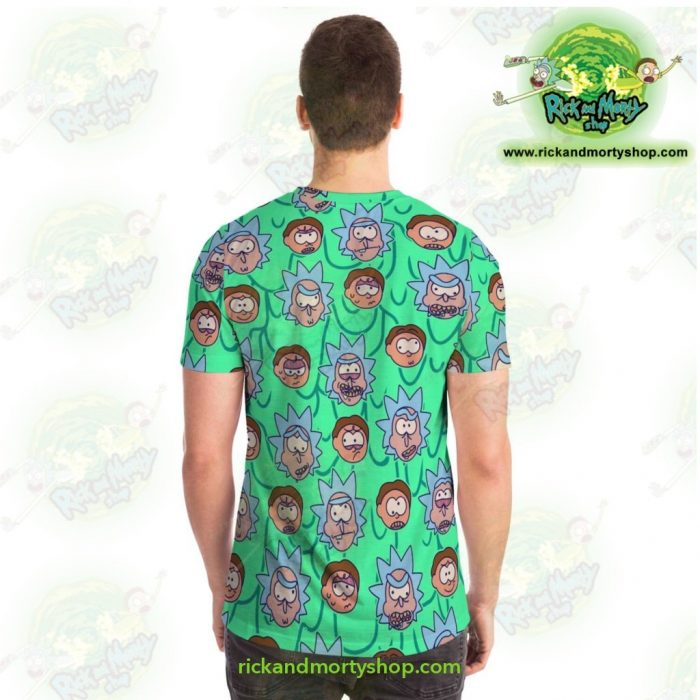 Rick And Morty Facial Expression 3D T-Shirt