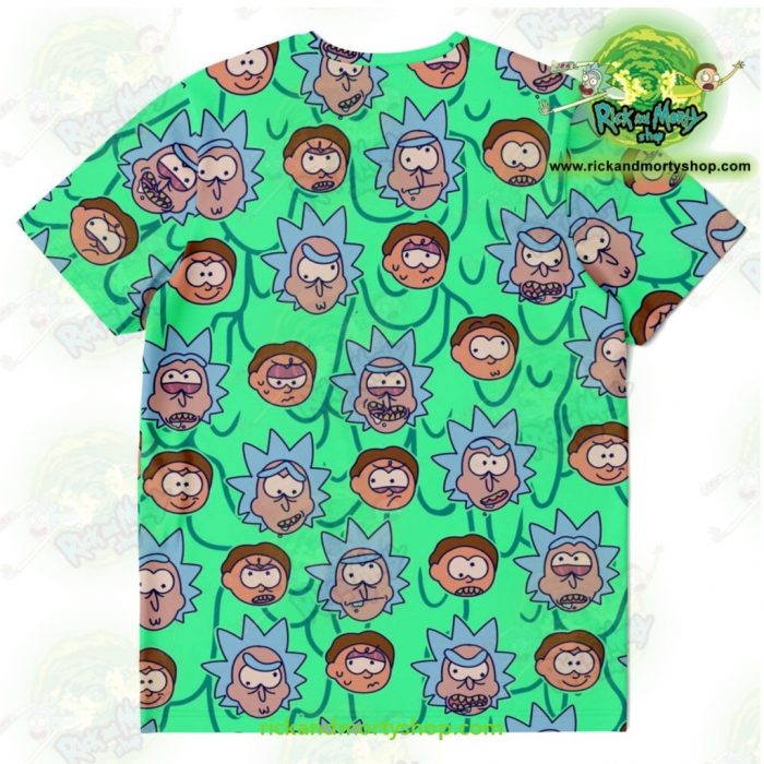 Rick And Morty Facial Expression 3D T-Shirt