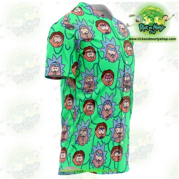 Rick And Morty Facial Expression Baseball Jersey - Aop