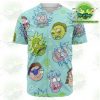 Rick And Morty Facial Expression Baseball Jersey Style 02 Xs - Aop