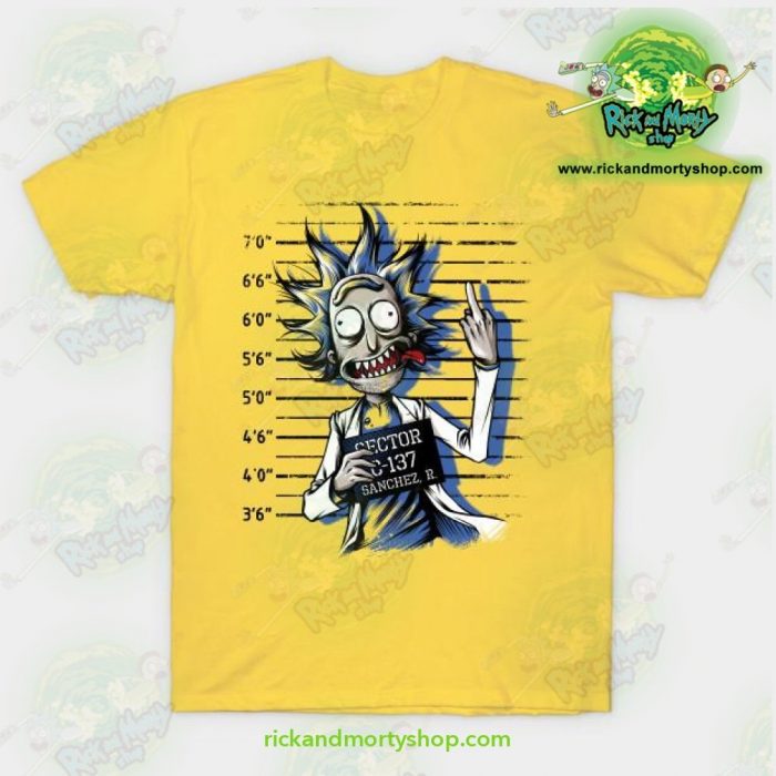 Rick And Morty Free T-Shirt Yellow / S T-Shirt