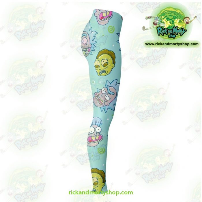 Rick And Morty Funny Face 3D Legging Leggings - Aop