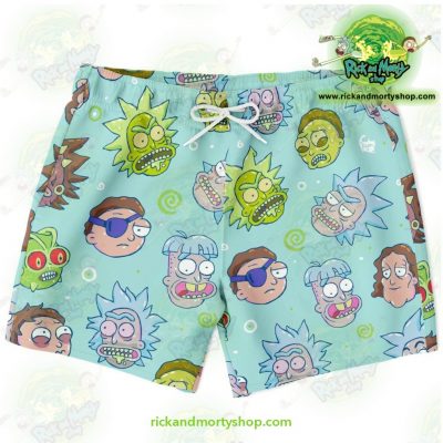 Rick And Morty Funny Face Swim Trunk Xs Trunks Men - Aop