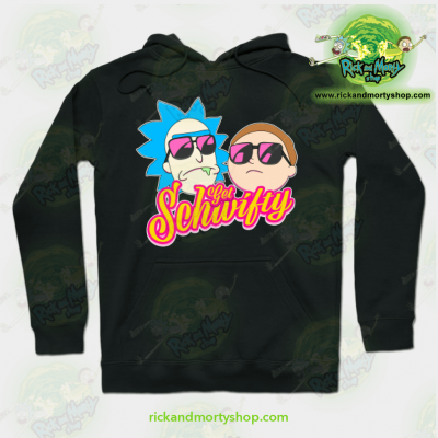 Rick And Morty Get Schwifty Hoodie Black / S Athletic - Aop