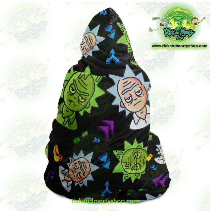 Rick And Morty Hooded Blanket - Cute Face Sanchez Aop