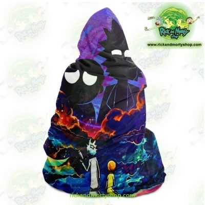 Rick And Morty Hooded Blanket - Galaxy Aop