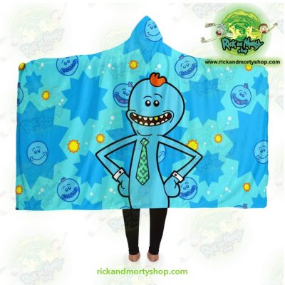Rick And Morty Hooded Blanket - Meeseeks Cute Adult / Premium Sherpa Aop