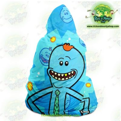 Rick And Morty Hooded Blanket - Meeseeks Cute Aop