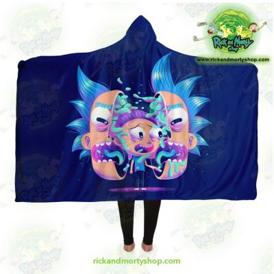 Rick And Morty Horror Hooded Blanket Adult / Premium Sherpa - Aop