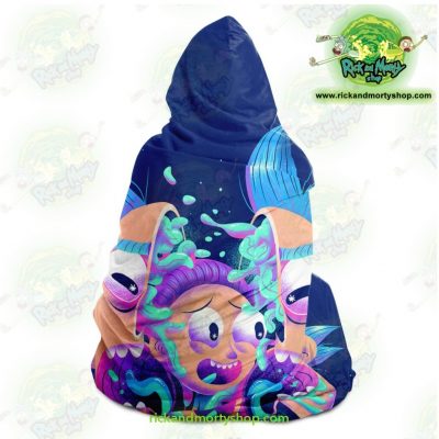 Rick And Morty Horror Hooded Blanket - Aop