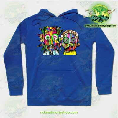 Rick And Morty Psychadelic Hoodie Blue / S Athletic - Aop