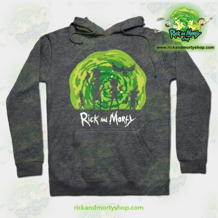 Rick And Morty Schwifty Patrol Hoodie Grey / S Athletic - Aop