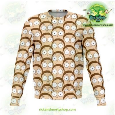 Rick And Morty Sweatshirt - Many Mortys Face Xs Athletic Aop