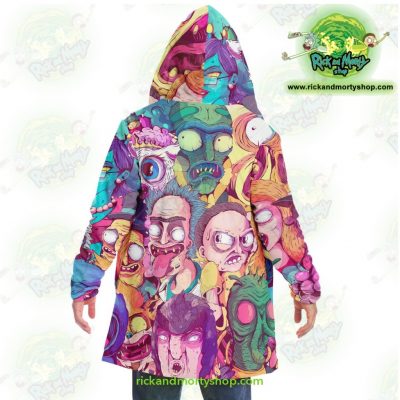 Rick And Morty Water Color Dream Cloak Coat Microfleece - Aop