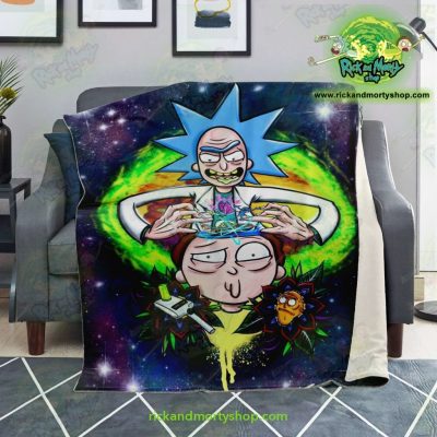 Rick & Morty 3D Funny Microfleece Blanket Premium - Aop