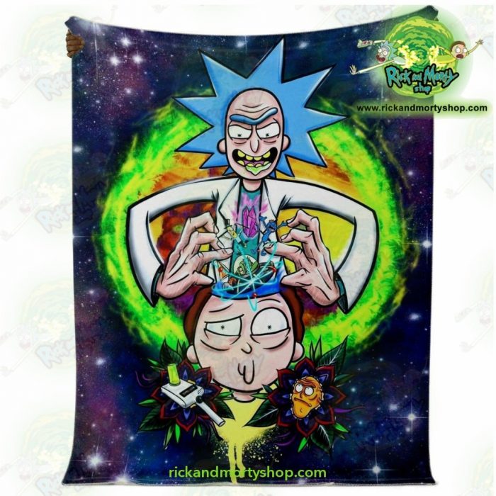 Rick & Morty 3D Funny Microfleece Blanket Premium - Aop
