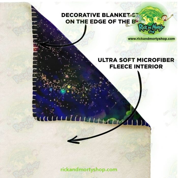 Rick & Morty 3D Galaxy Microfleece Blanket Premium - Aop