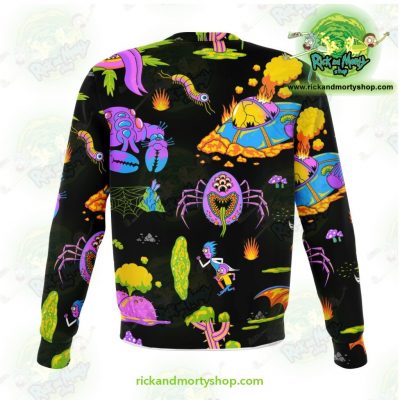 Rick & Morty Alien 3D Sweatshirt Athletic - Aop