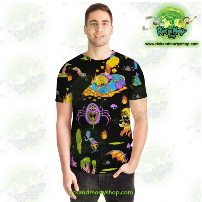 Rick & Morty Alien 3D T-Shirt