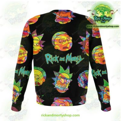 Rick & Morty Alien Face 3D Sweatshirt Athletic - Aop