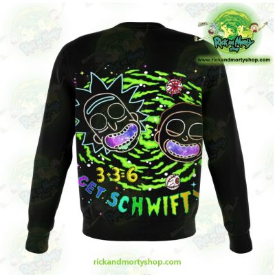 Rick & Morty Get Schwift 3D Sweatshirt Xs Athletic - Aop