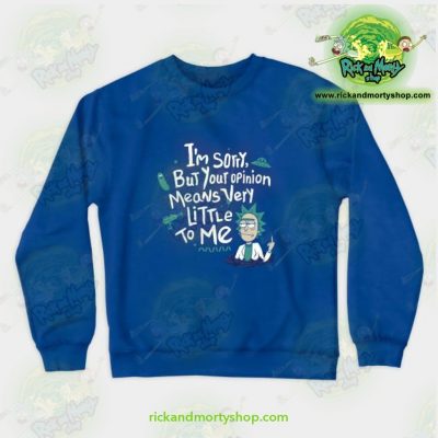 Rick & Morty - I Am Sorry Crewneck Sweatshirt Blue / S Athletic Aop