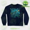 Rick & Morty Impressionist Science Sweatshirt Navy / S Athletic - Aop