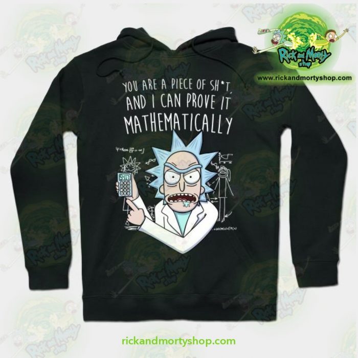 Rick & Morty Mathematically Hoodie Black / S Athletic - Aop