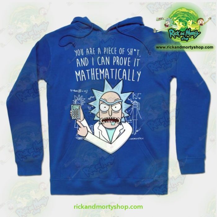 Rick & Morty Mathematically Hoodie Blue / S Athletic - Aop