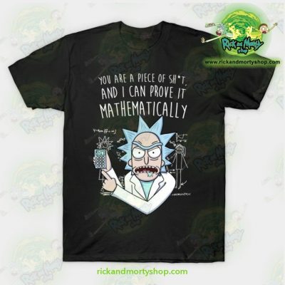 Rick & Morty Mathematically T-Shirt Black / S T-Shirt