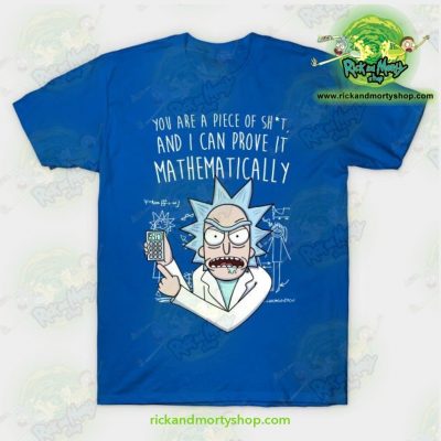 Rick & Morty Mathematically T-Shirt Blue / S T-Shirt