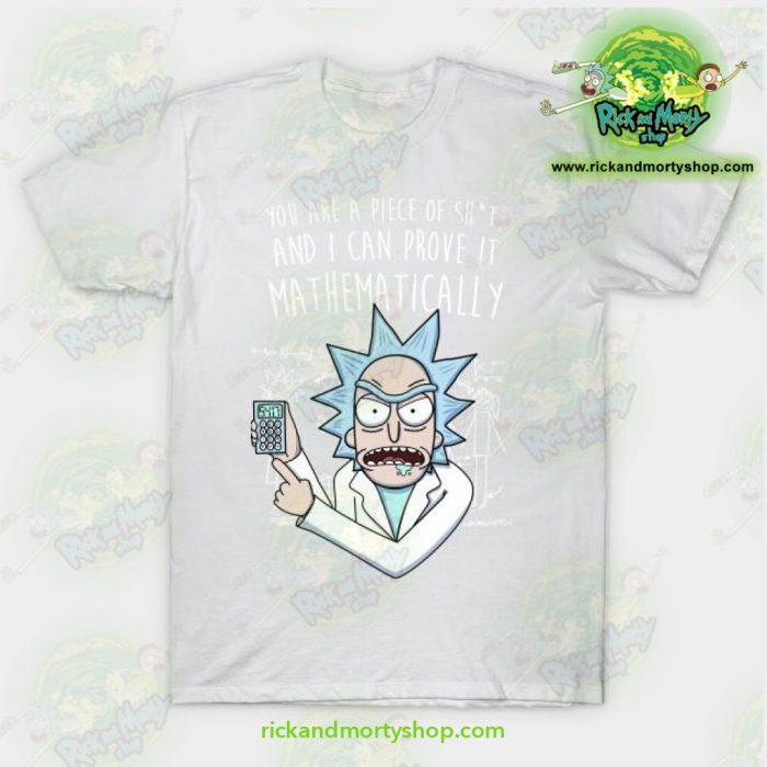 Rick & Morty Mathematically T-Shirt White / S T-Shirt