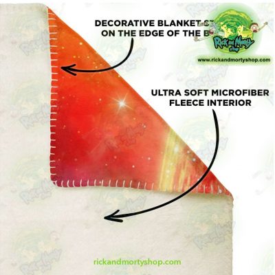 Rick & Morty Microfleece Blanket Red Sky Premium - Aop