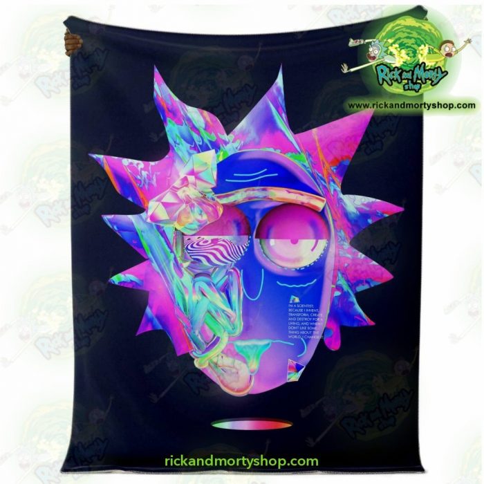 Rick & Morty Microfleece Blanket - Sanchezs Face Diamond Premium Aop