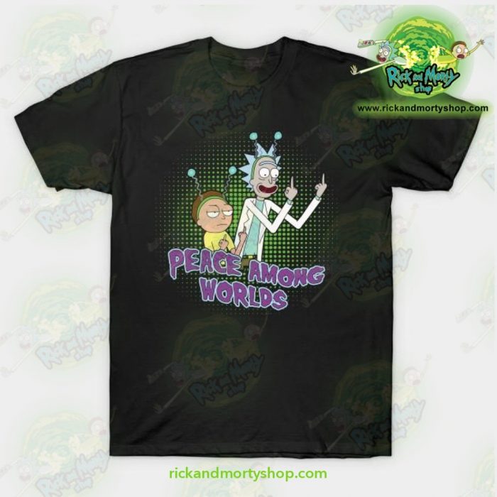 Rick & Morty Peace Among Worlds T-Shirt Black / S T-Shirt