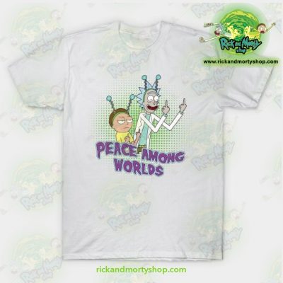 Rick & Morty Peace Among Worlds T-Shirt White / S T-Shirt